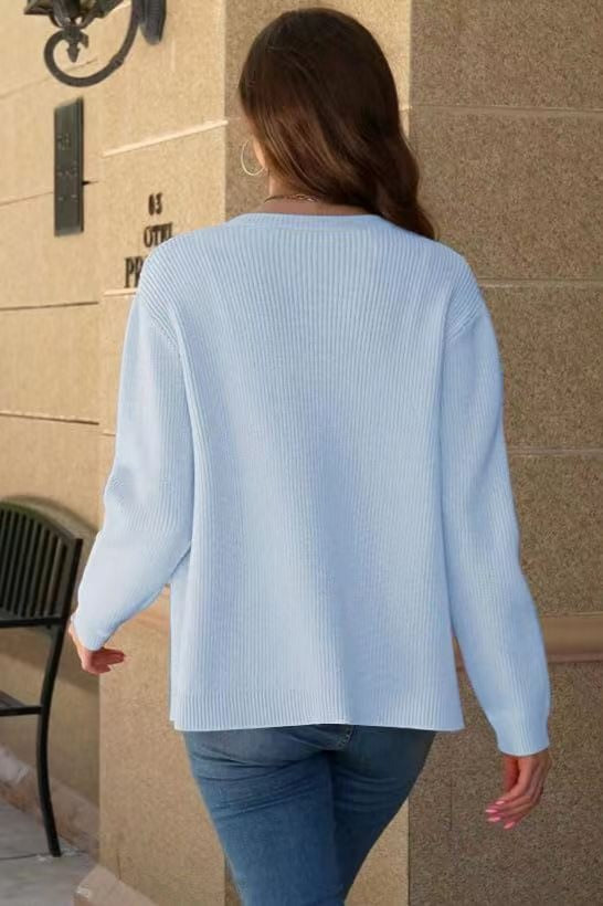 Cozy Knit Long-Sleeve Cardigan