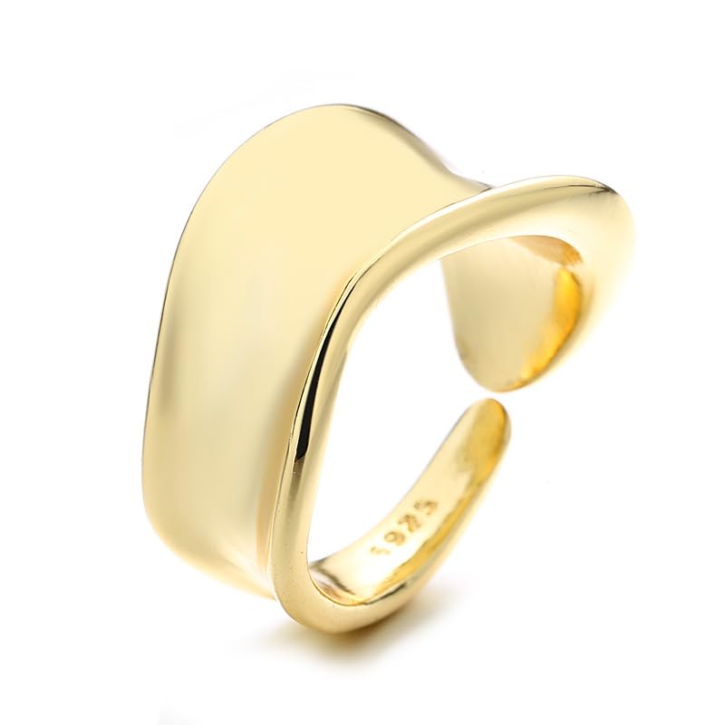 Gold Plated Adjustable Finger Band Ring