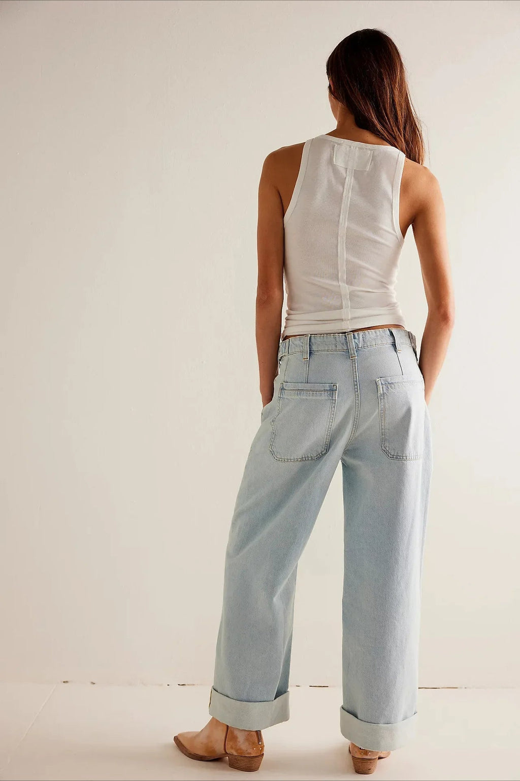 Vintage Washed Wide Leg Jean