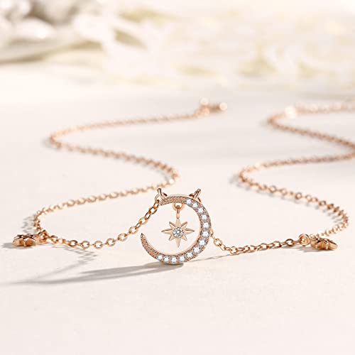 Rose Gold Stainless Daily Pendant Necklace