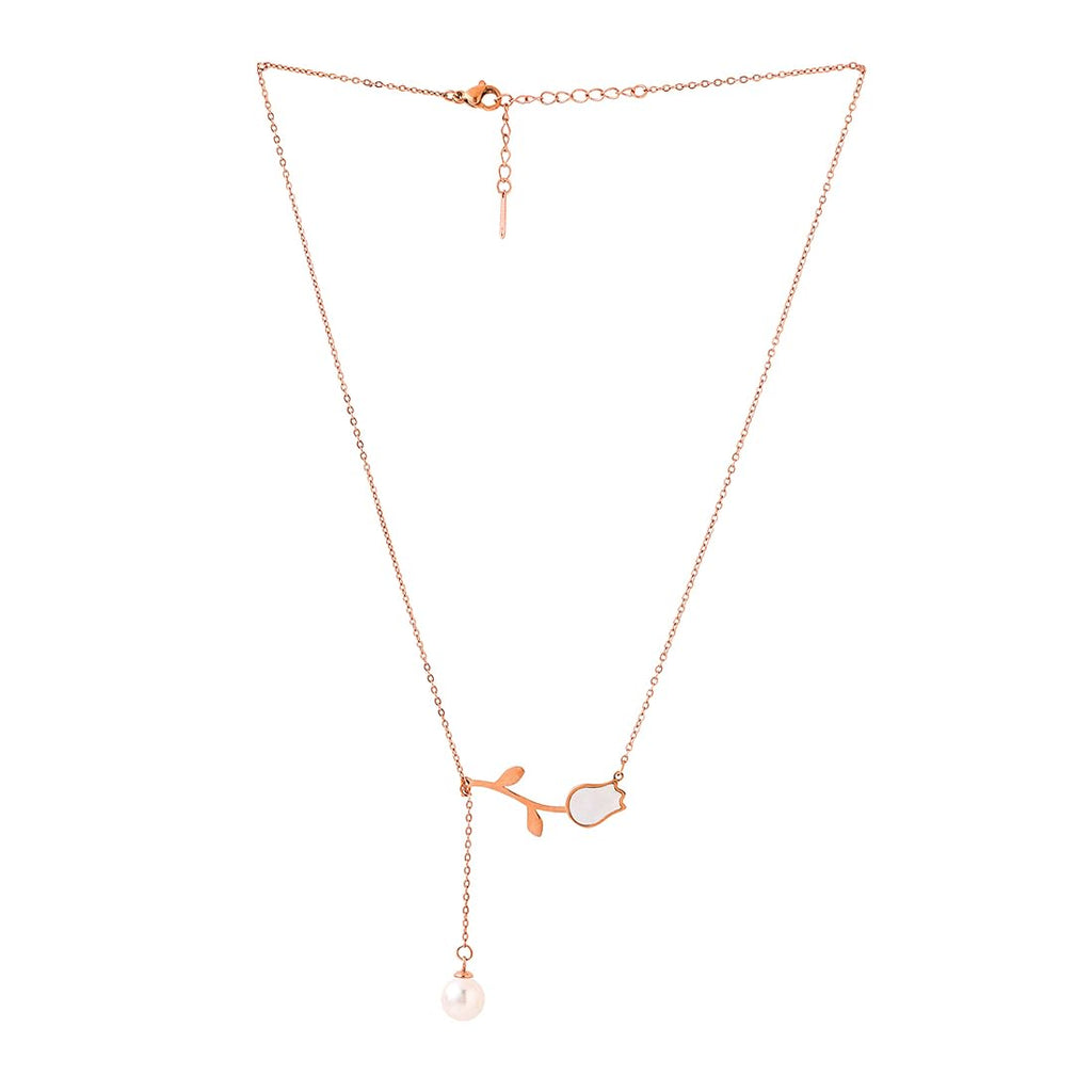 Floral Gold Chain Necklace