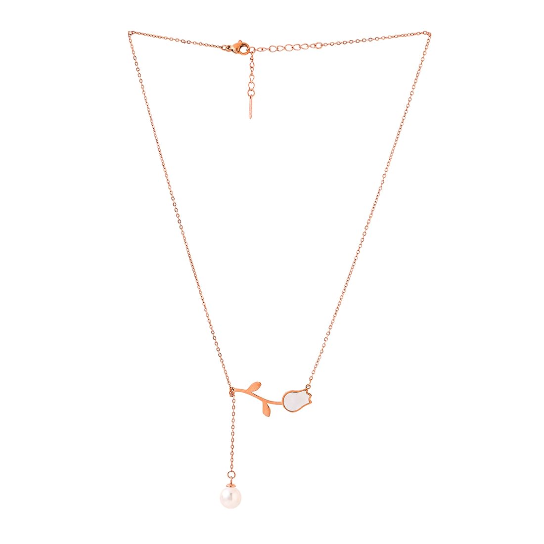 Floral Gold Chain Necklace