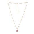 Heartbeat Charm Gold Pendant Necklace