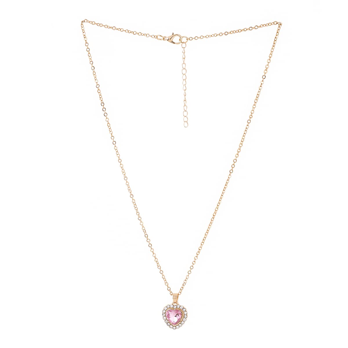 Heartbeat Charm Gold Pendant Necklace