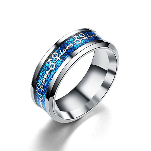 Carbon Fibre Titanium Steel Couple Ring