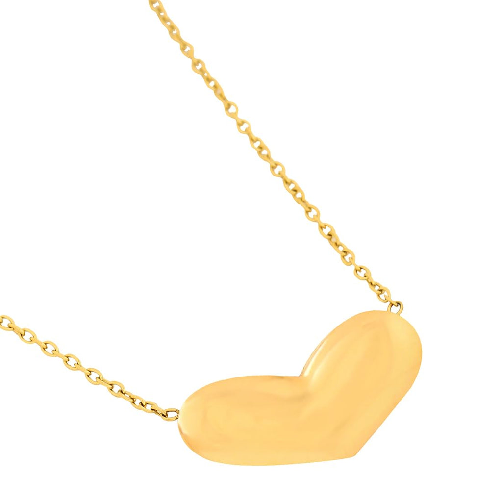 Heart Stainless Gold Pendant Necklace