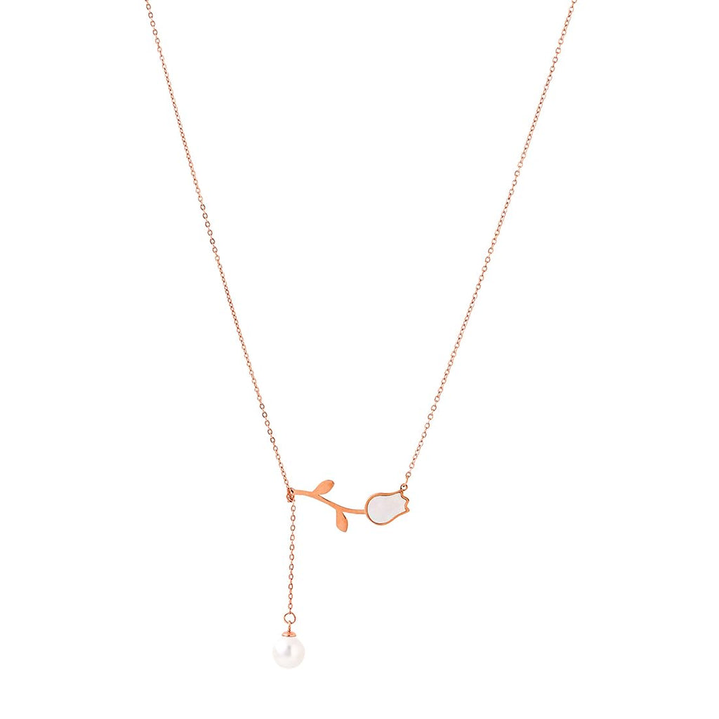 Floral Gold Chain Necklace