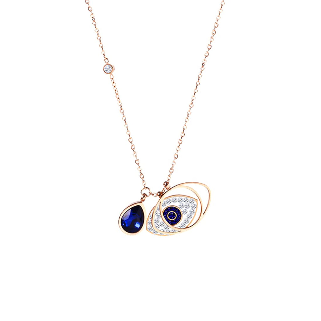 Rose Gold Stainless Simple Pendant Necklace