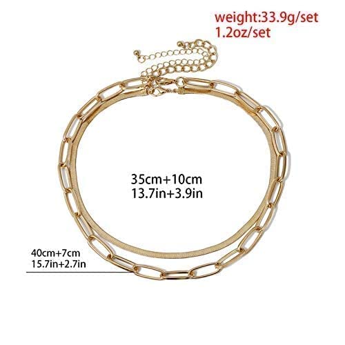 Dual Layer Gold Choker Necklace