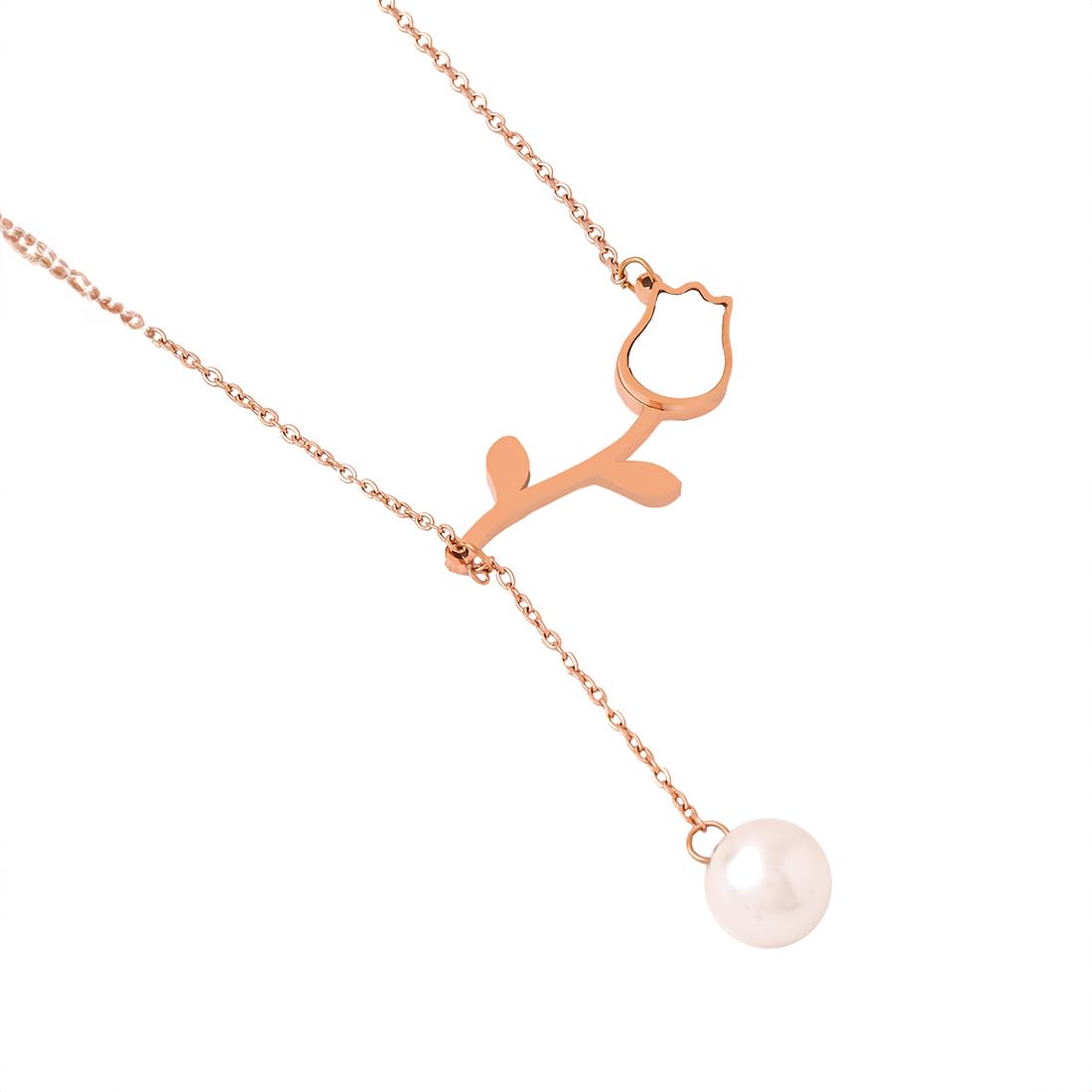 Floral Gold Chain Necklace