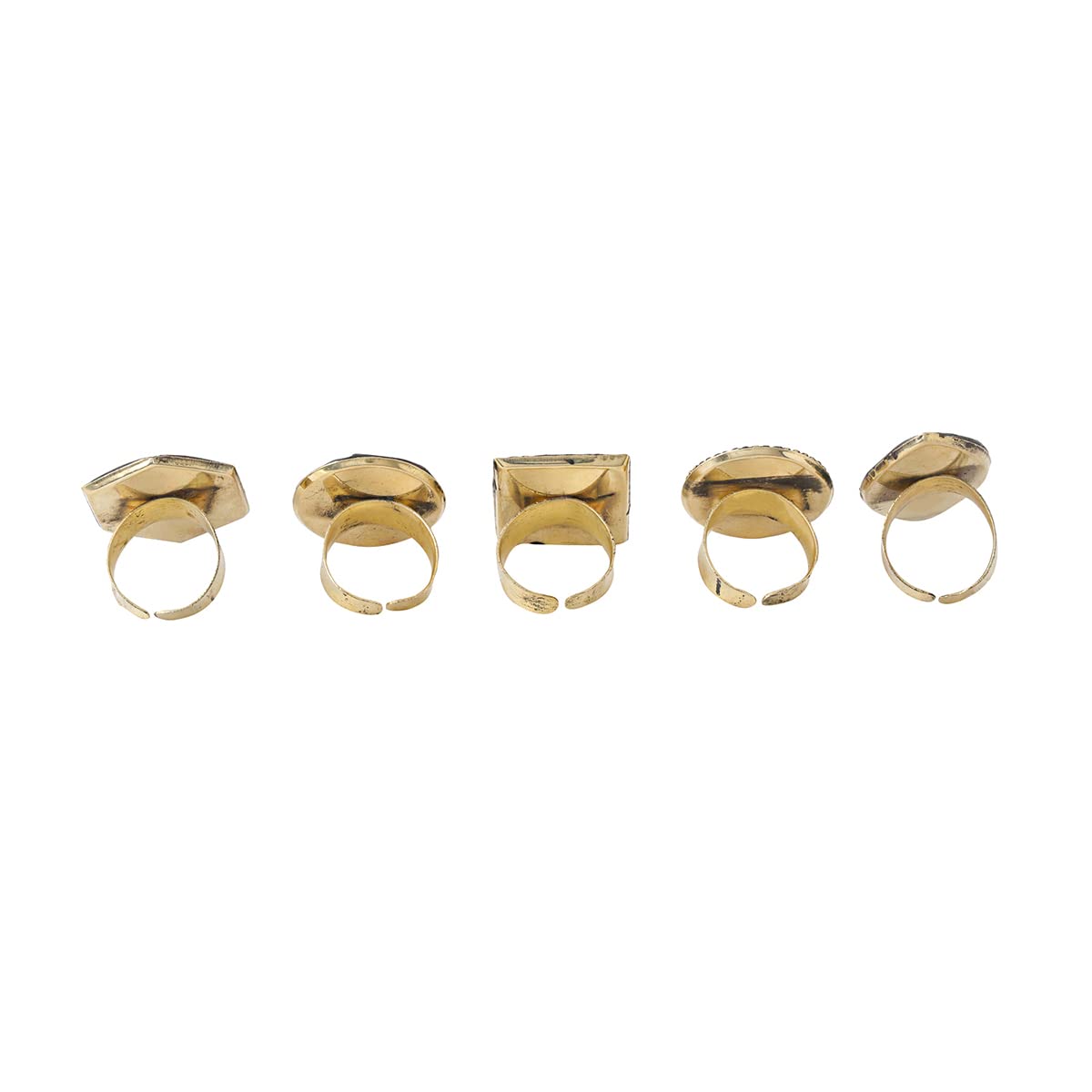 Gold Tone Laac Five Piece Ring