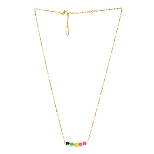Smiley Gold Pendant Necklace
