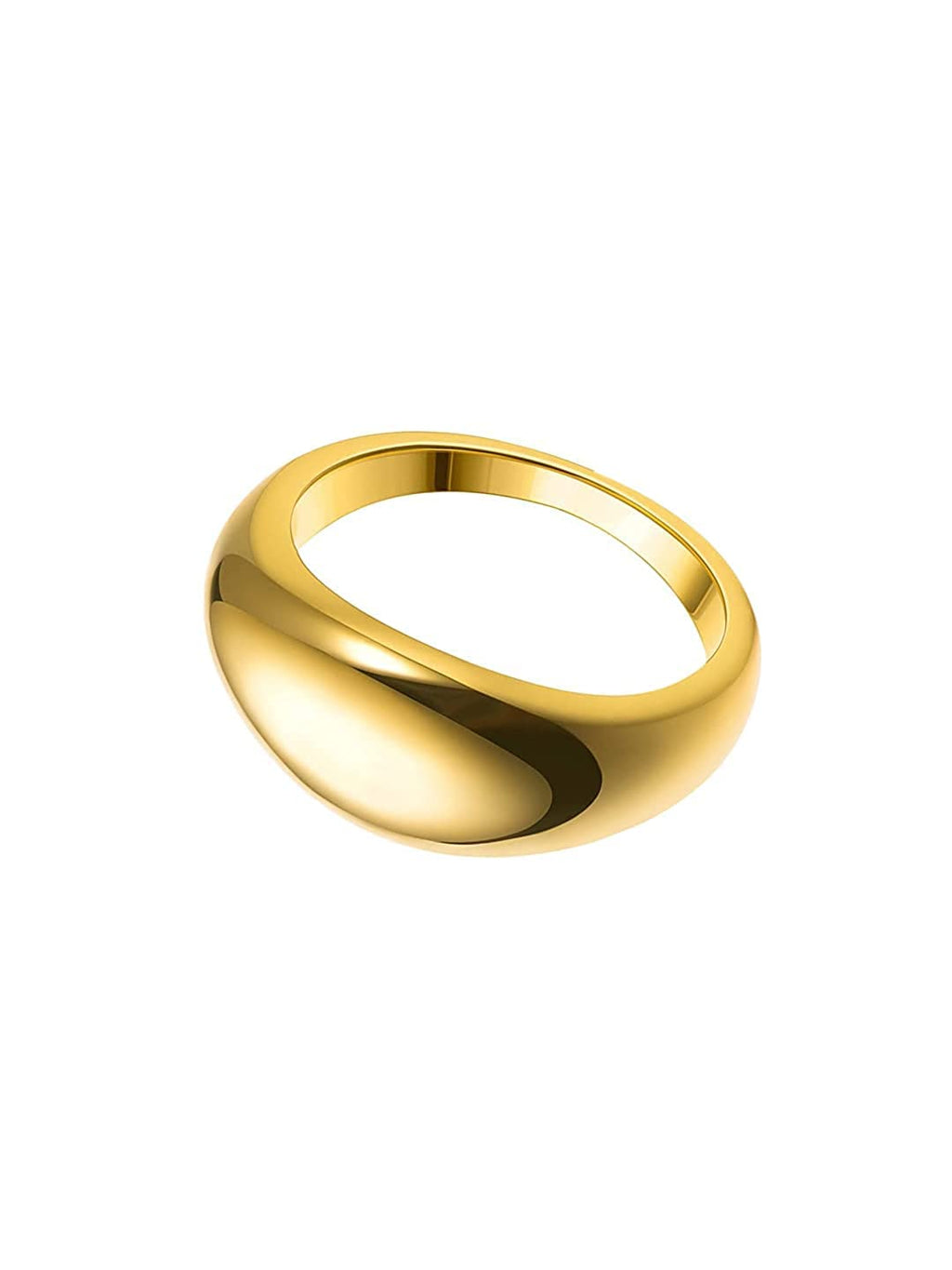 Gold Plated Stainless Steel Band Ring