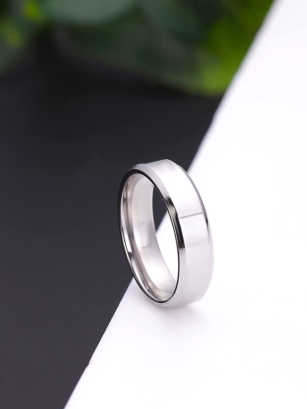 Stainless Steel Silver Band Ring
