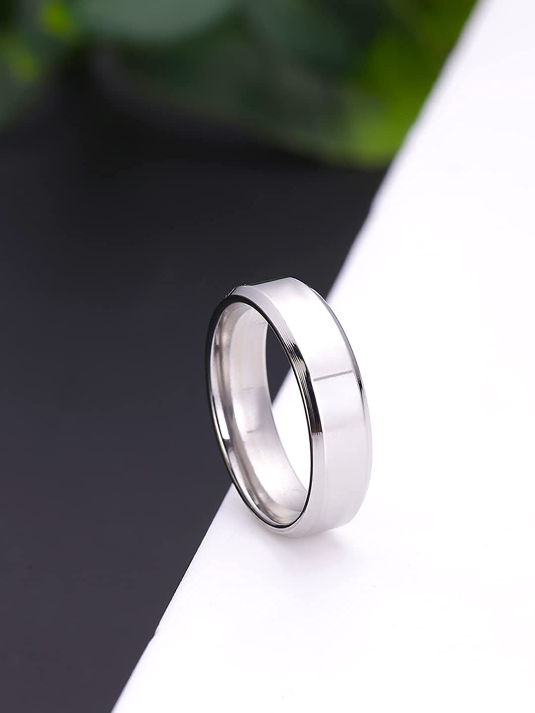 Stainless Steel Silver Band Ring