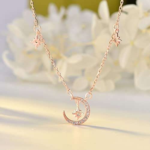Rose Gold Stainless Daily Pendant Necklace