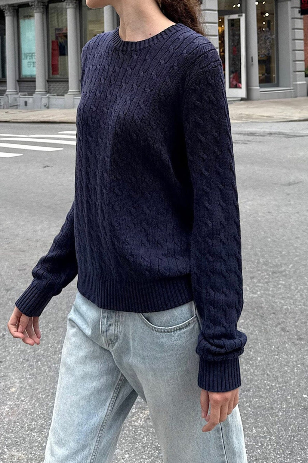 Minimal Solid Long Sleeve Sweater