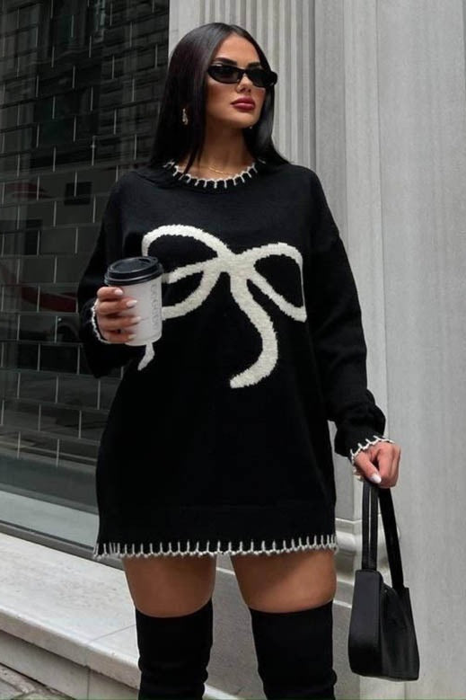 Bow Detail Pullover Sweater