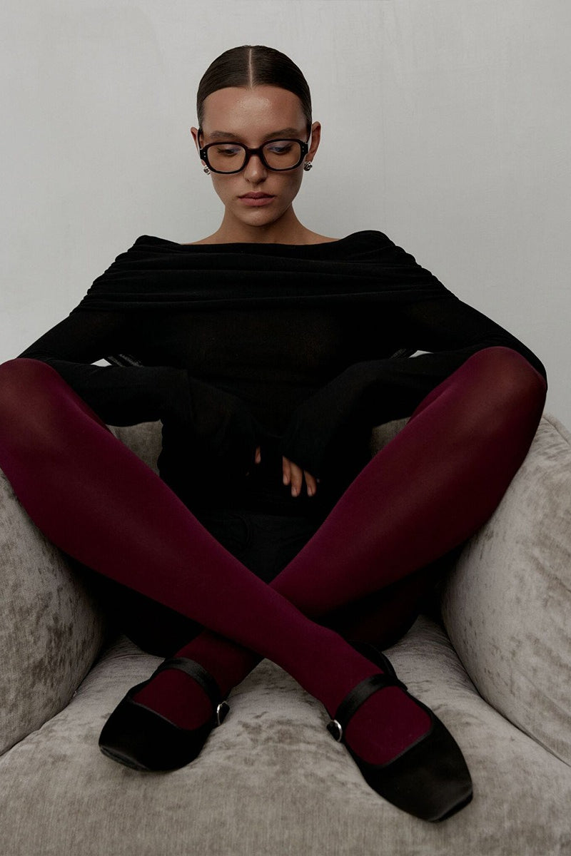 One Shoulder Fitted Knit Sweater