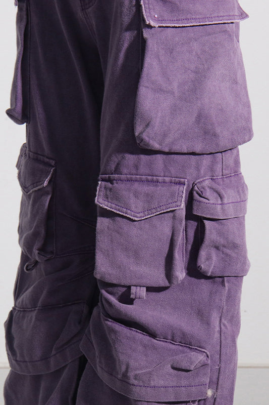 High Waist Oversized Pocket Denim Pant