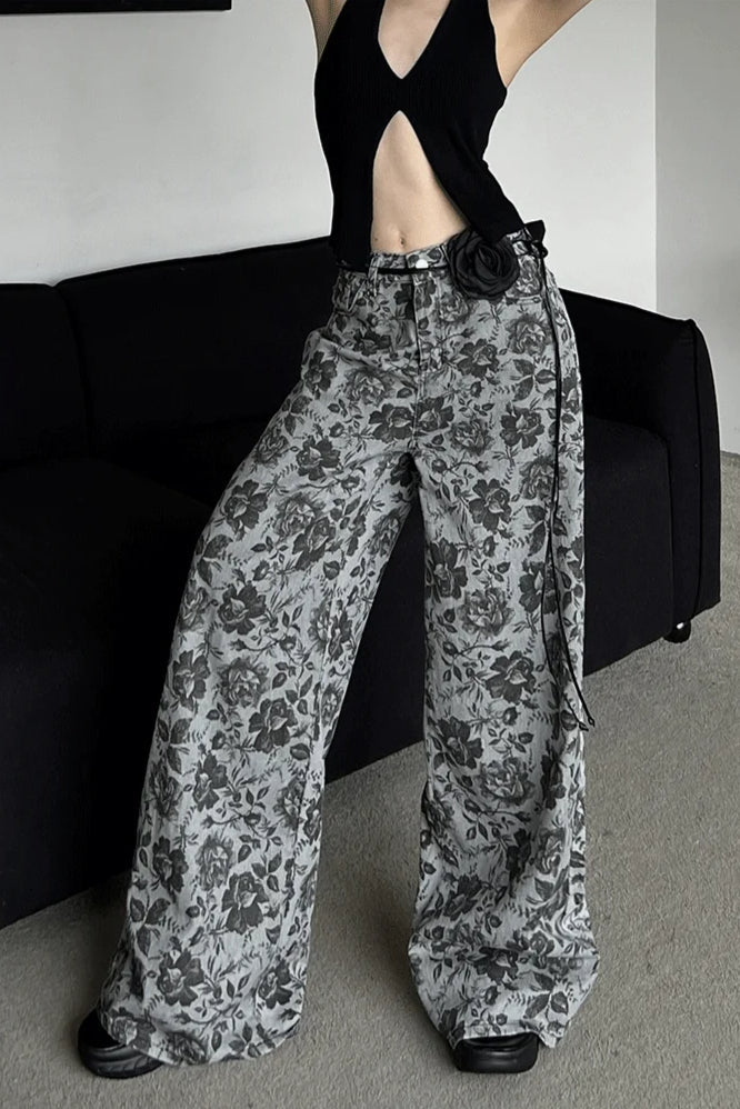 Vintage Floral Straight Leg Jean