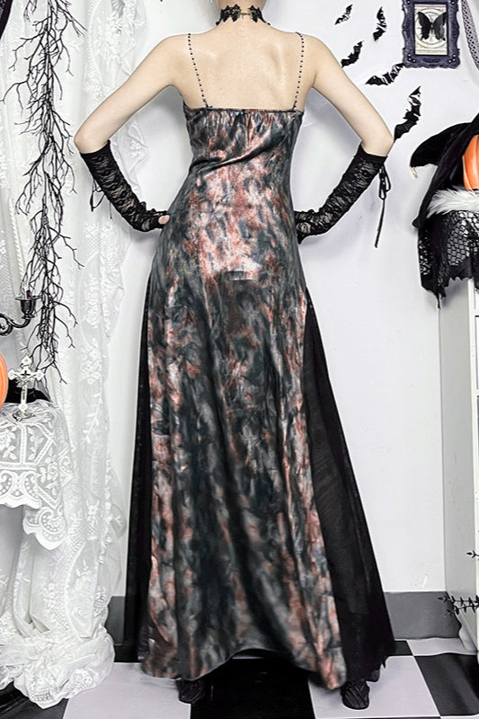 Halloween Flared Hem Gothic Dress