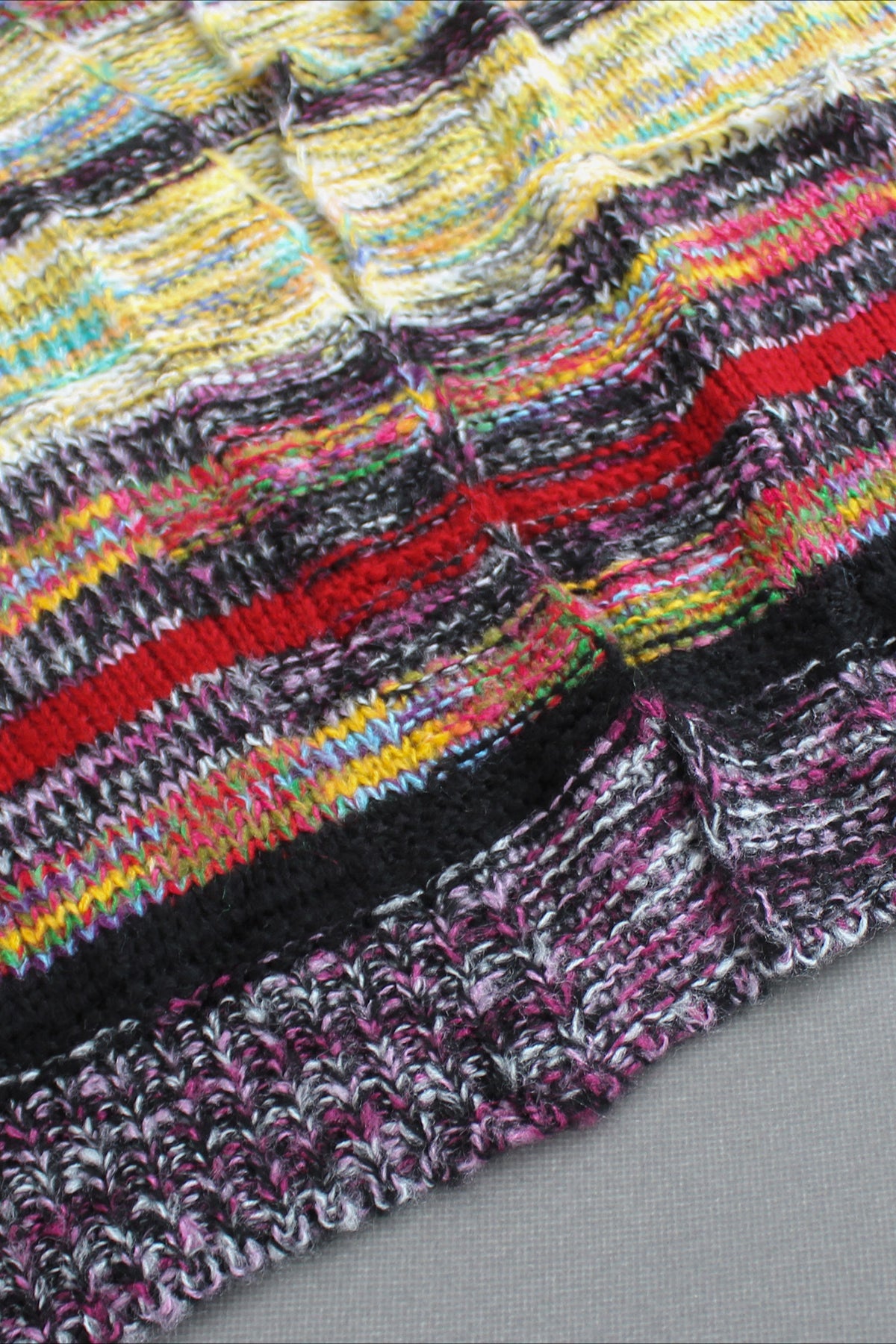 Retro Striped Long Sleeve Knit Cardigan