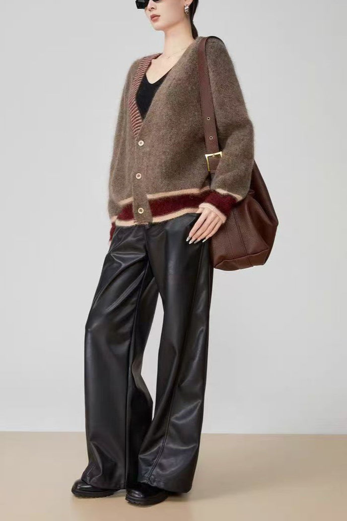 Long Sleeve Colorblock Striped Sweater