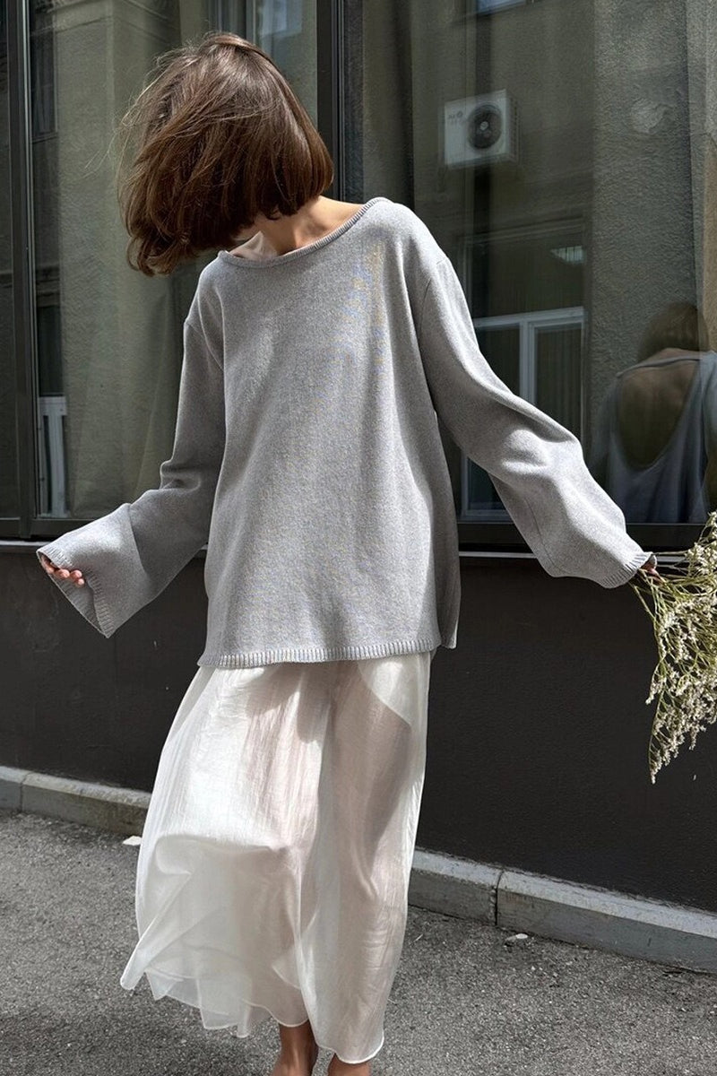 Loose Backless Casual Sweater