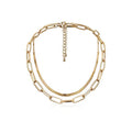 Dual Layer Gold Choker Necklace