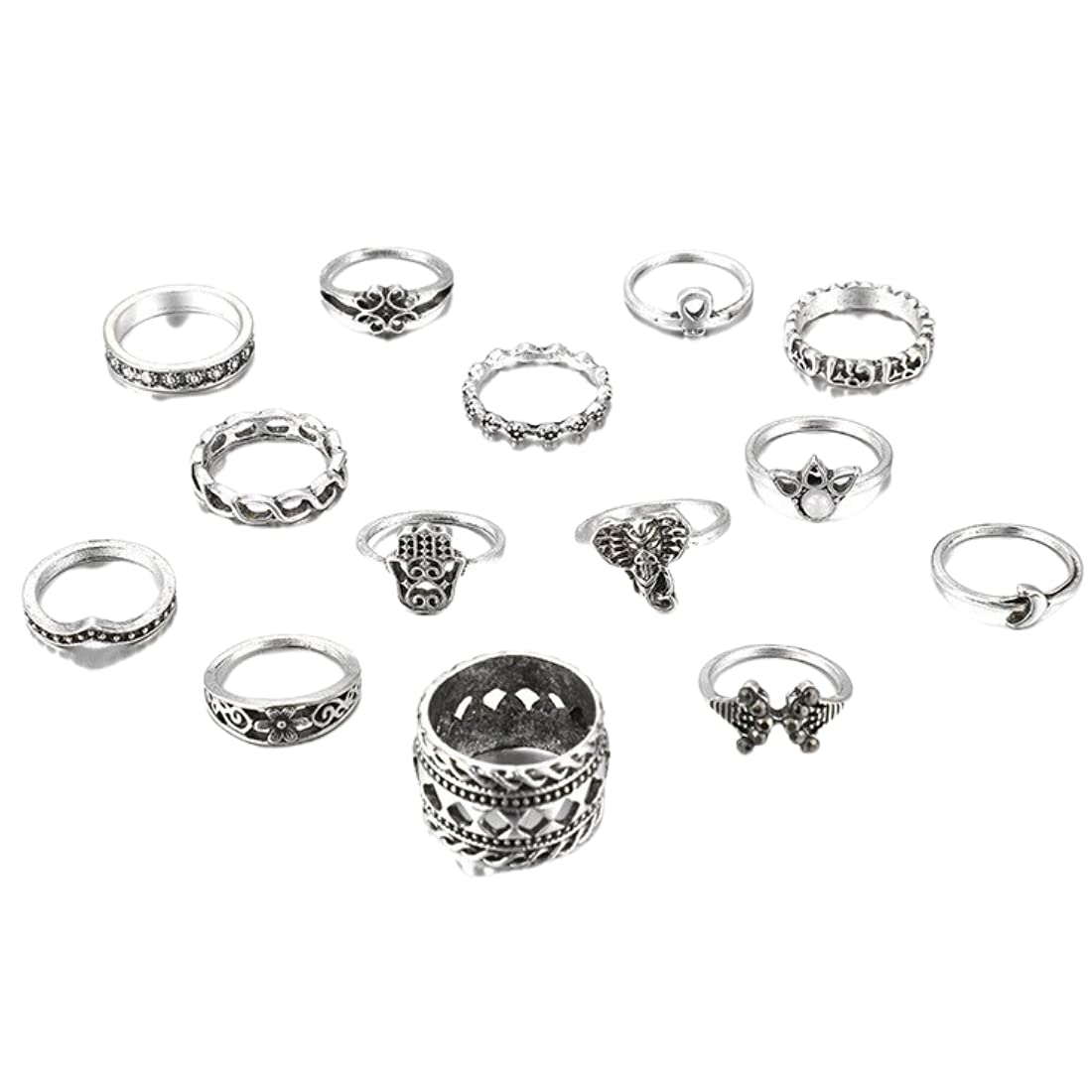 Oxidised Silver Vintage Aesthetic Ring