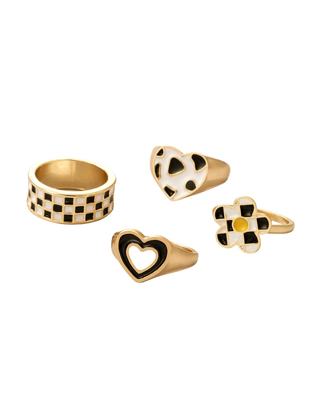 Gold Plated Stack Midi Finger Ring