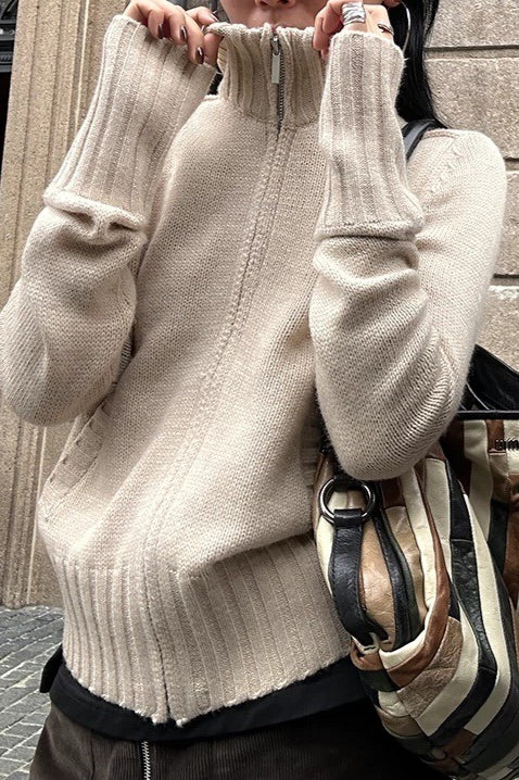 Thickened Turtleneck Knit Sweater
