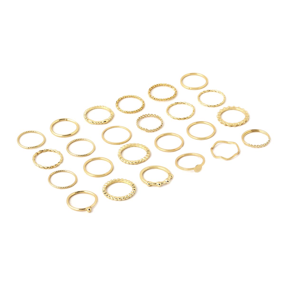 Gold Plated Twenty Four Piece Golden Ring