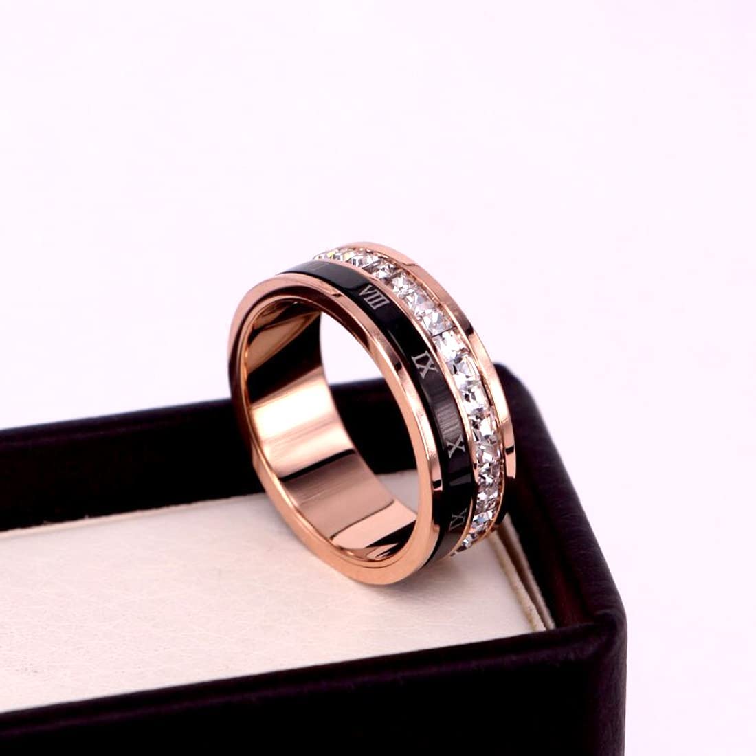 Rose Gold Plated Cubic Zirconia Ring