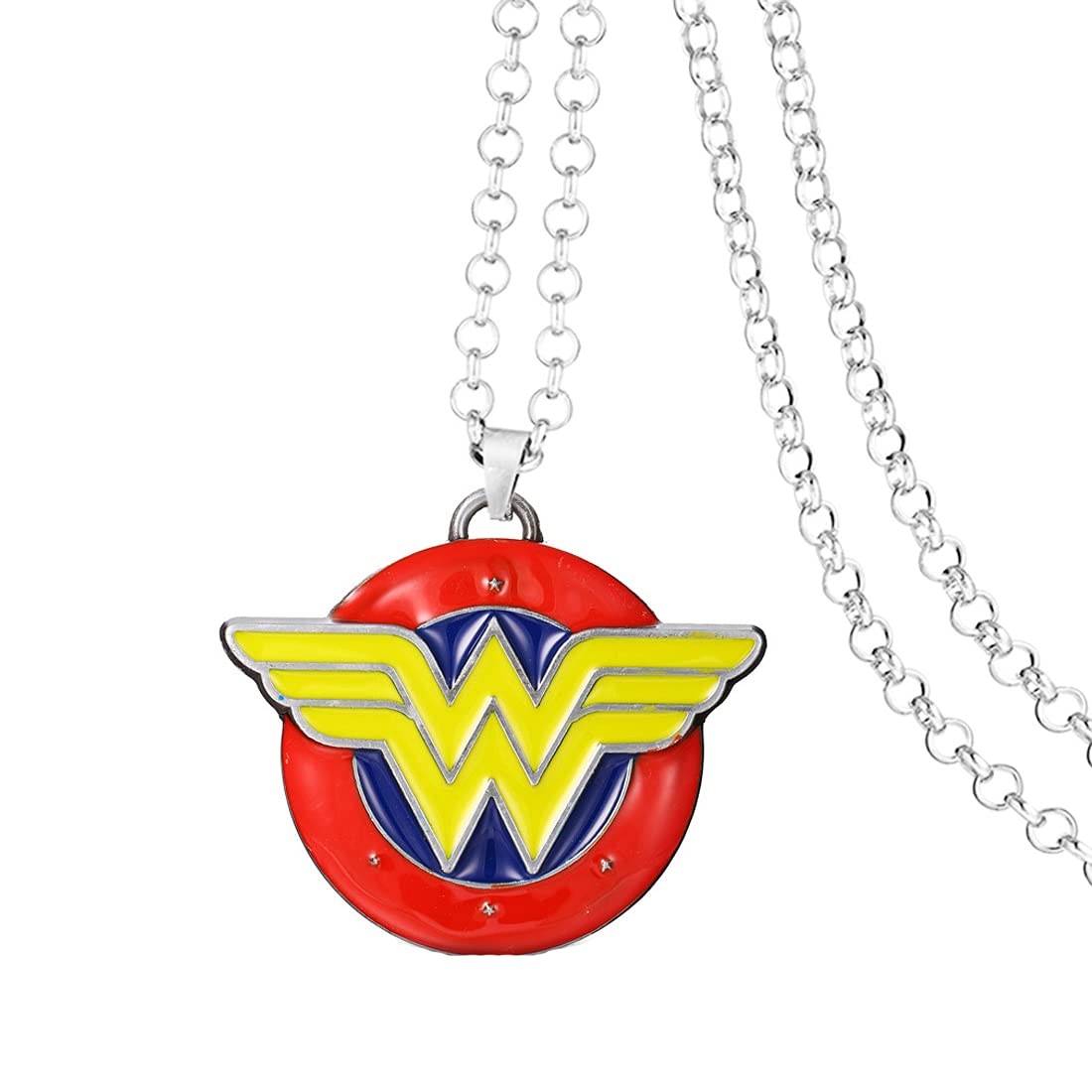 Wonder Woman Symbol Multicolor Necklace