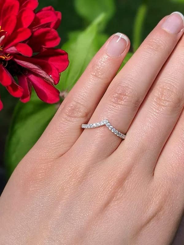 Silver Cubic Zircon Valentine Crystal Ring