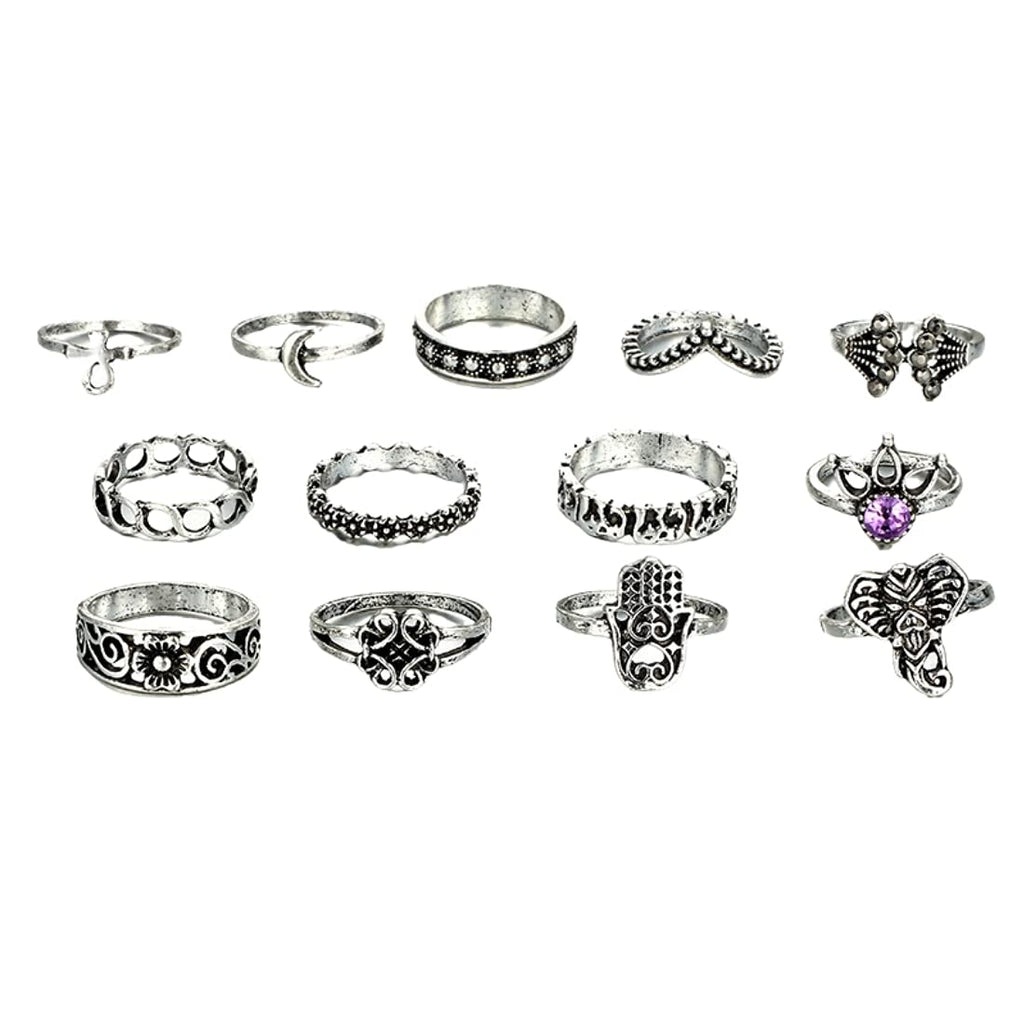 Oxidised Silver Vintage Aesthetic Ring