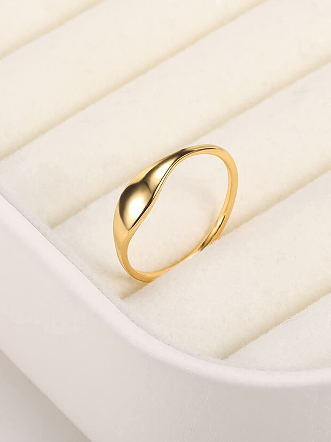 Gold Plated Adjustable Fashion Finger Ring