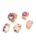 Gold Plated Purple Midi Finger Ring