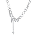 Silver Butterfly Link Chain Necklace