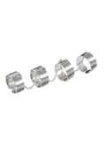 Silver Plated Chain Linked Adjustable Ring