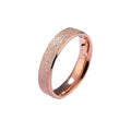 Rose Gold Stardust Stainless Steel Ring