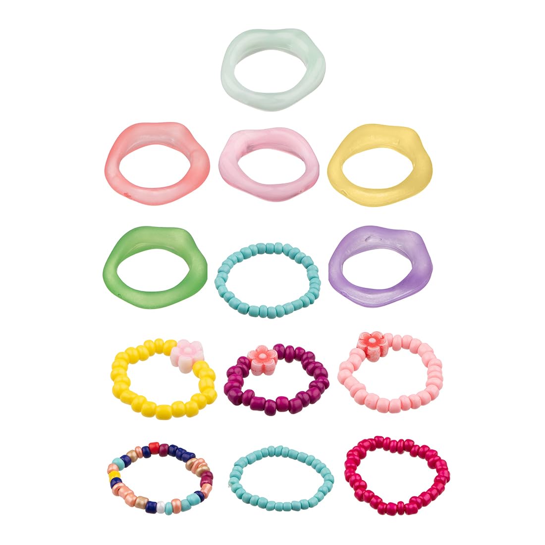 Multicolor Aesthetic Stack Adjustable Ring