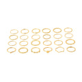 Gold Plated Twenty Four Piece Golden Ring