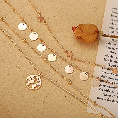 Pearl Cross Multilayer Choker Necklace