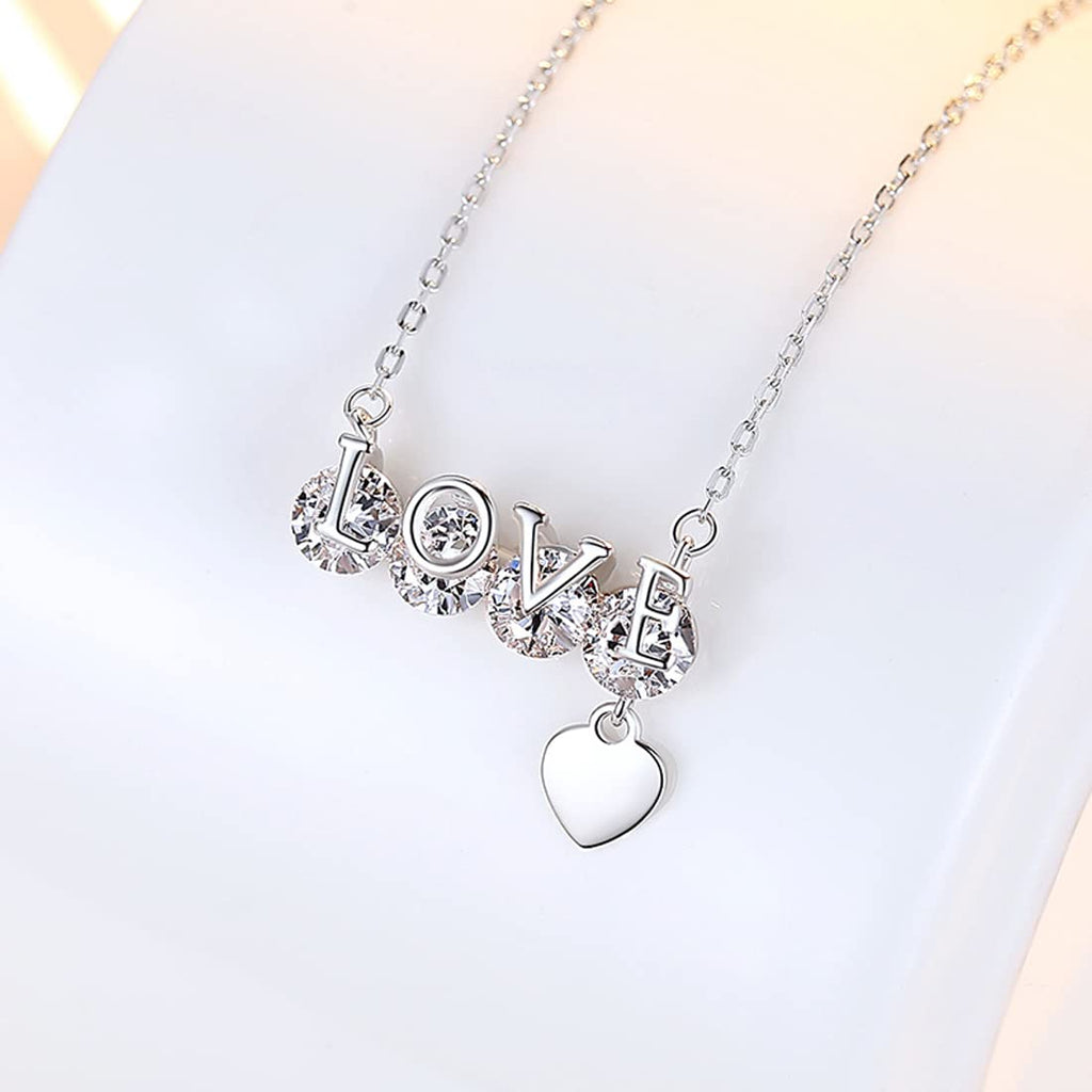 Heart Love Pendant Chain Necklace