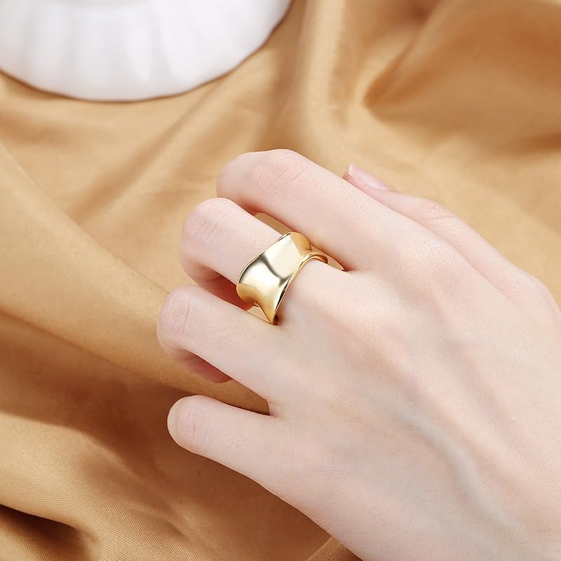 Gold Plated Adjustable Finger Band Ring