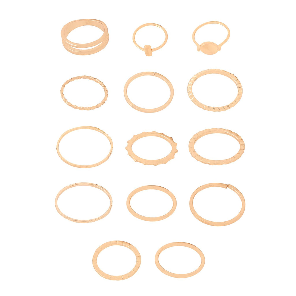 Gold Geometric Aesthetic Knuckle Ring