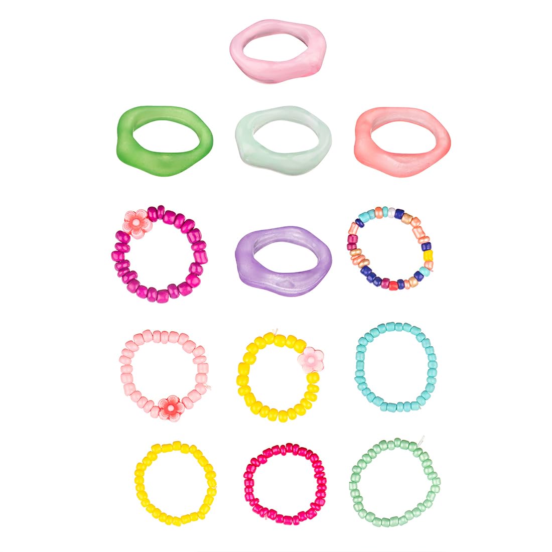 Multicolor Aesthetic Stack Adjustable Ring
